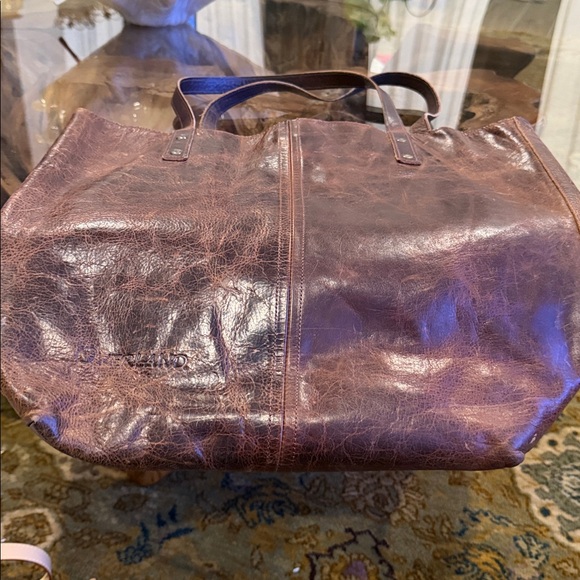 Vintage Leather Tote Bag in Rich Brown - Picture 3 of 4
